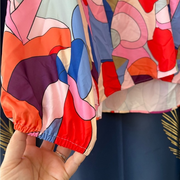 Colorful Abstract Women's Top - Picture 2 of 2